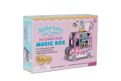 3D Wooden Music Box Puzzle: Hello Kitty® Ice Cream Truck