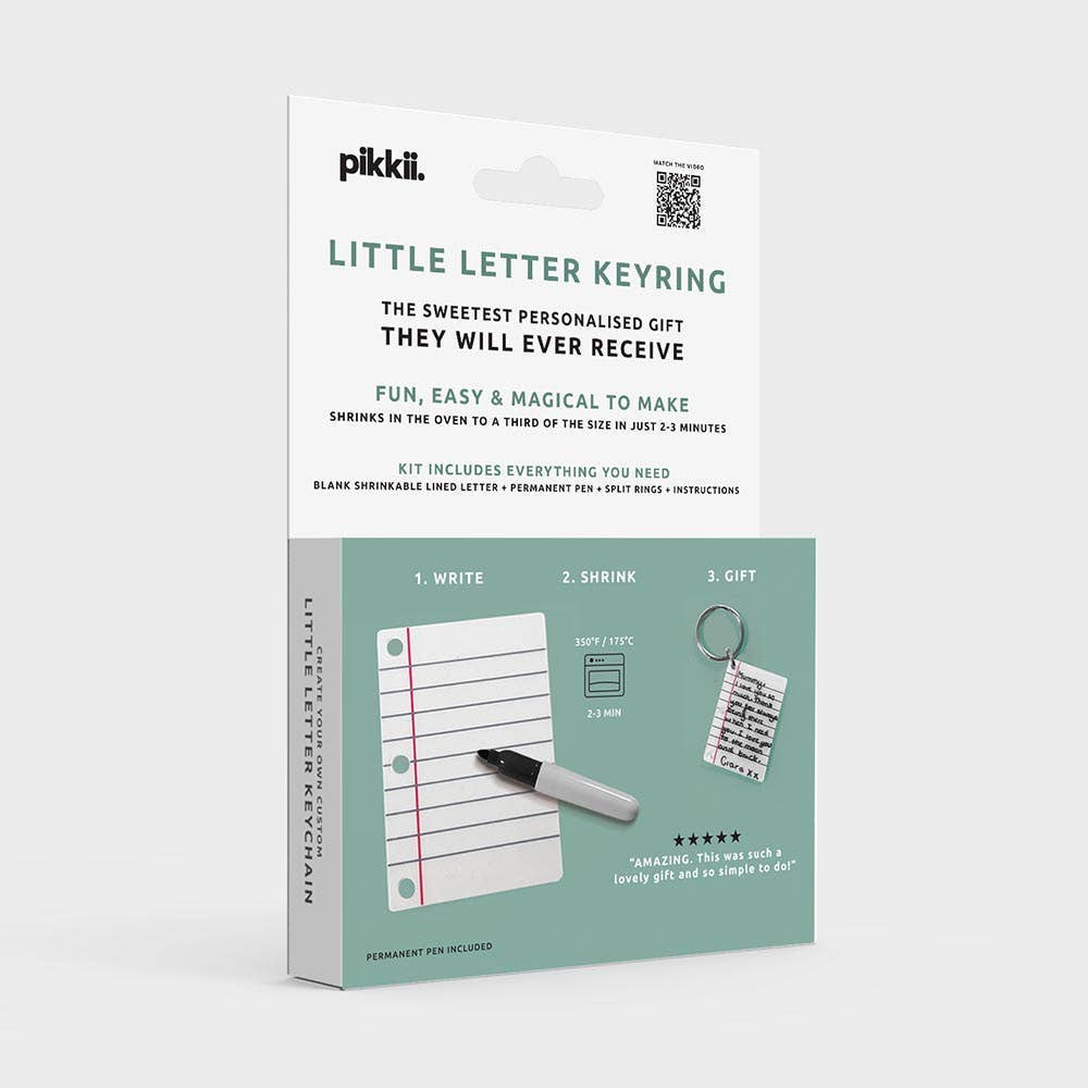 Little Letter Shrink Keyring Kit | Craft Kits | DIY Kits