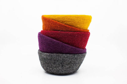 Felt Bowl-Large | Wool Knitting Bowl | Catch-all Home Decor