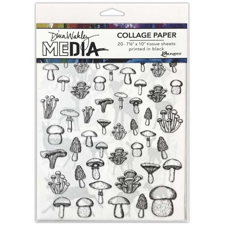 Dina Wakley MEdia Collage Tissue Paper 7.5"X10" 20/PKg