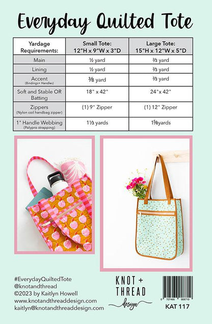 Everday Quilted Tote