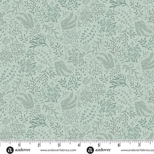 Driftwood by Makower UK Seagrass Green