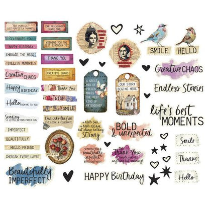 Spellbinders Die Cut Sentiments - 110 pc