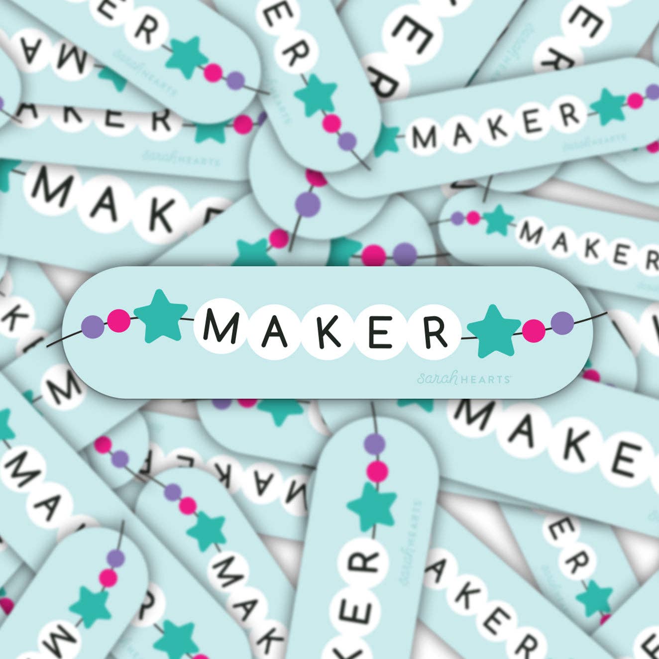 Maker Friendship Bracelet Sticker