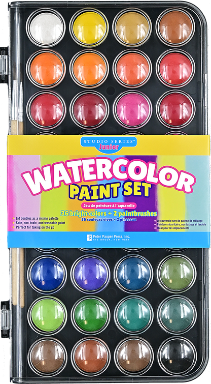 Studio Series Junior Watercolor Paint Set (36 colors)