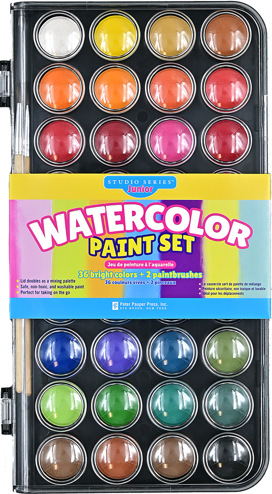 Studio Series Junior Watercolor Paint Set (36 colors)