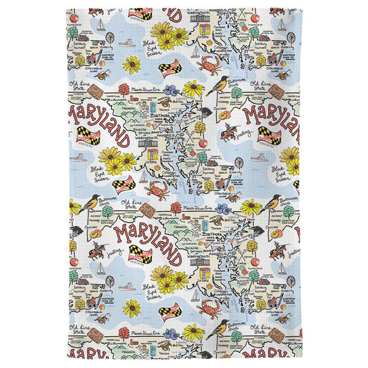 Fishkiss Maryland Tea Towel