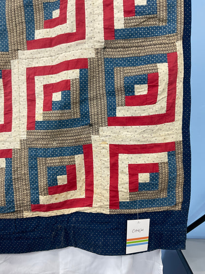 Patriotic Log Cabin Quilt