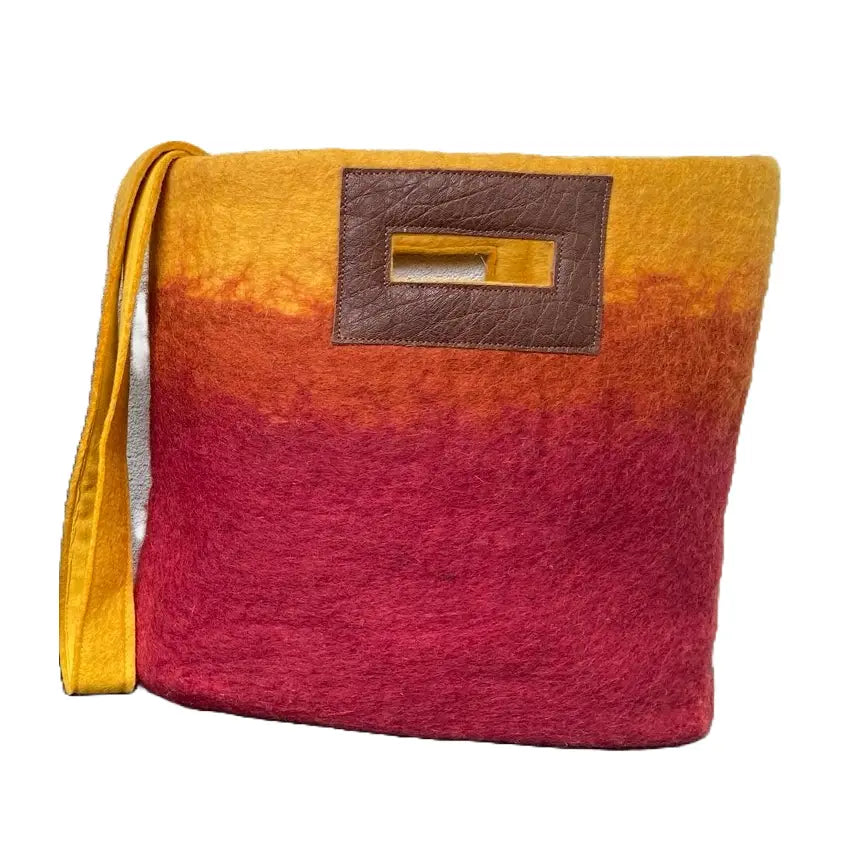 Ombre Felted Wool Tote