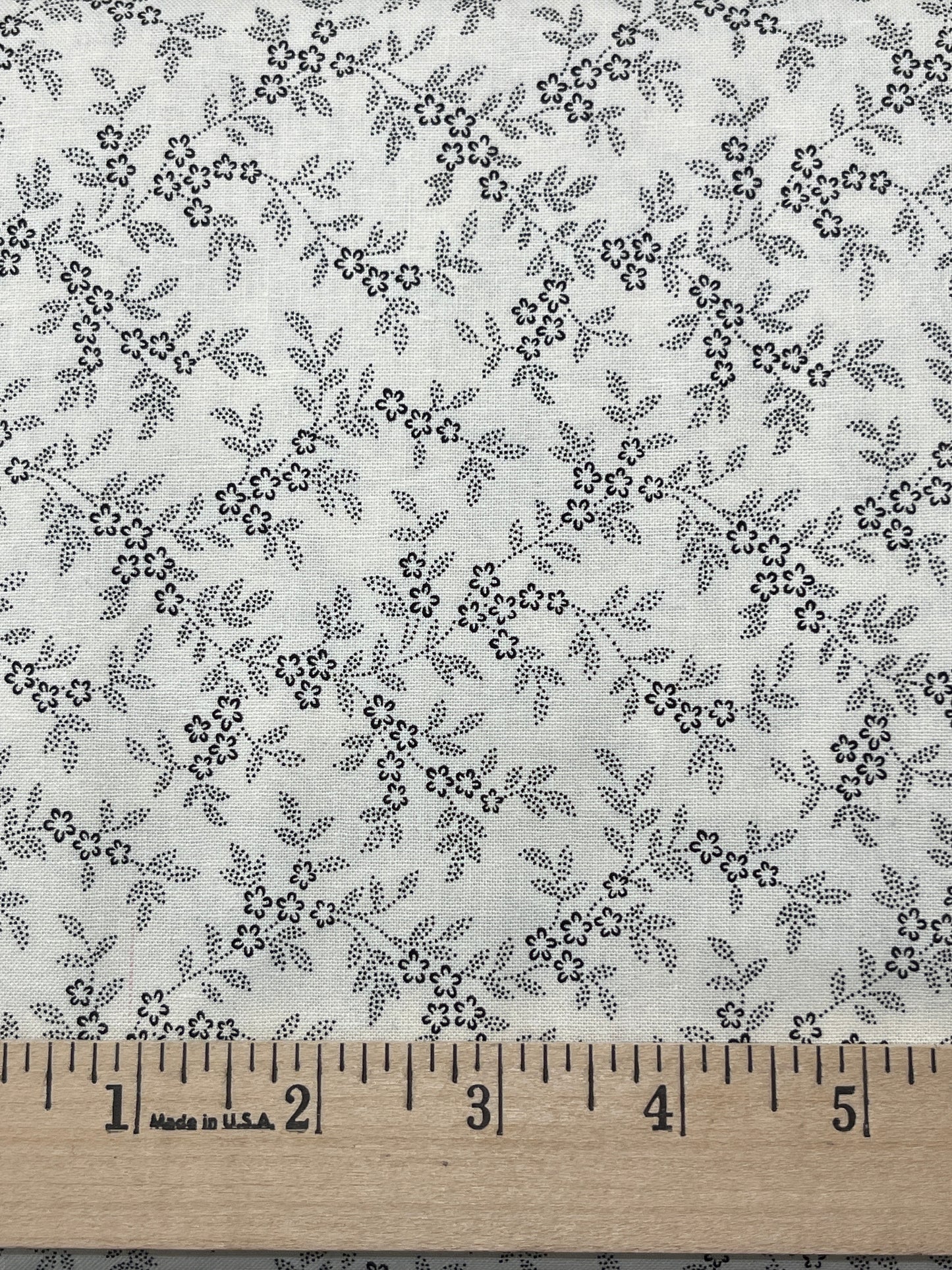 Third Time's a Charm-Black on Ivory Floral