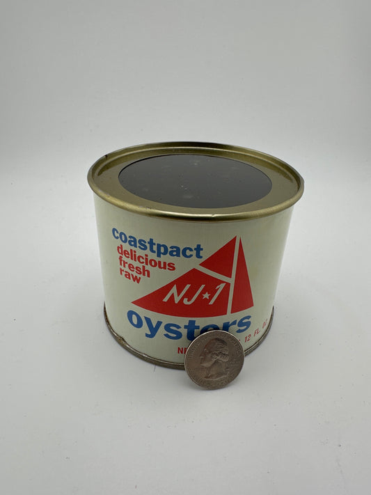 Vintage NJ1 Coastpact Oyster tin