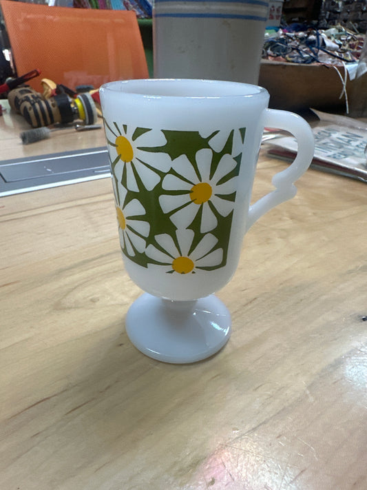 Vintage milk glass coffee cup