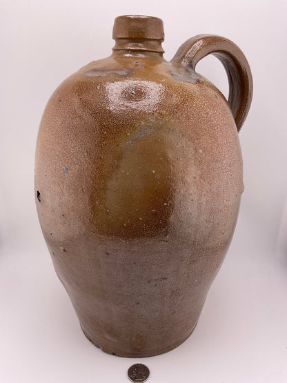 Antique 2 gallon salt glazed stoneware jug