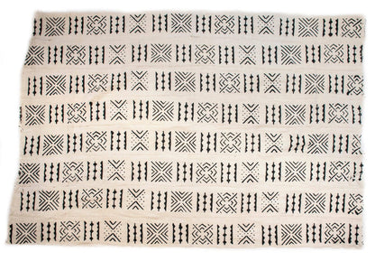 White Bogolan Mali Mud Cloth (Target Design)
