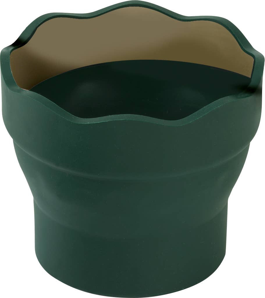 Clic & Go Collapsable Water Cup for Painting, Green