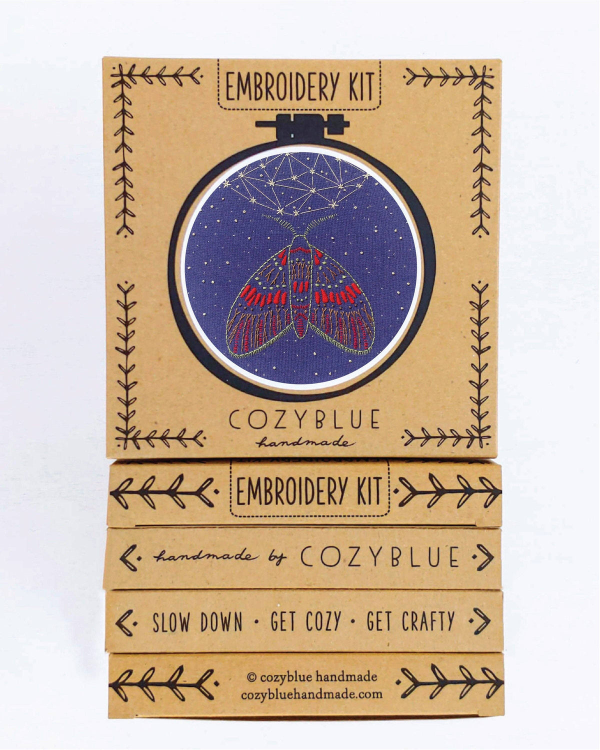 Midnight flight embroidery kit