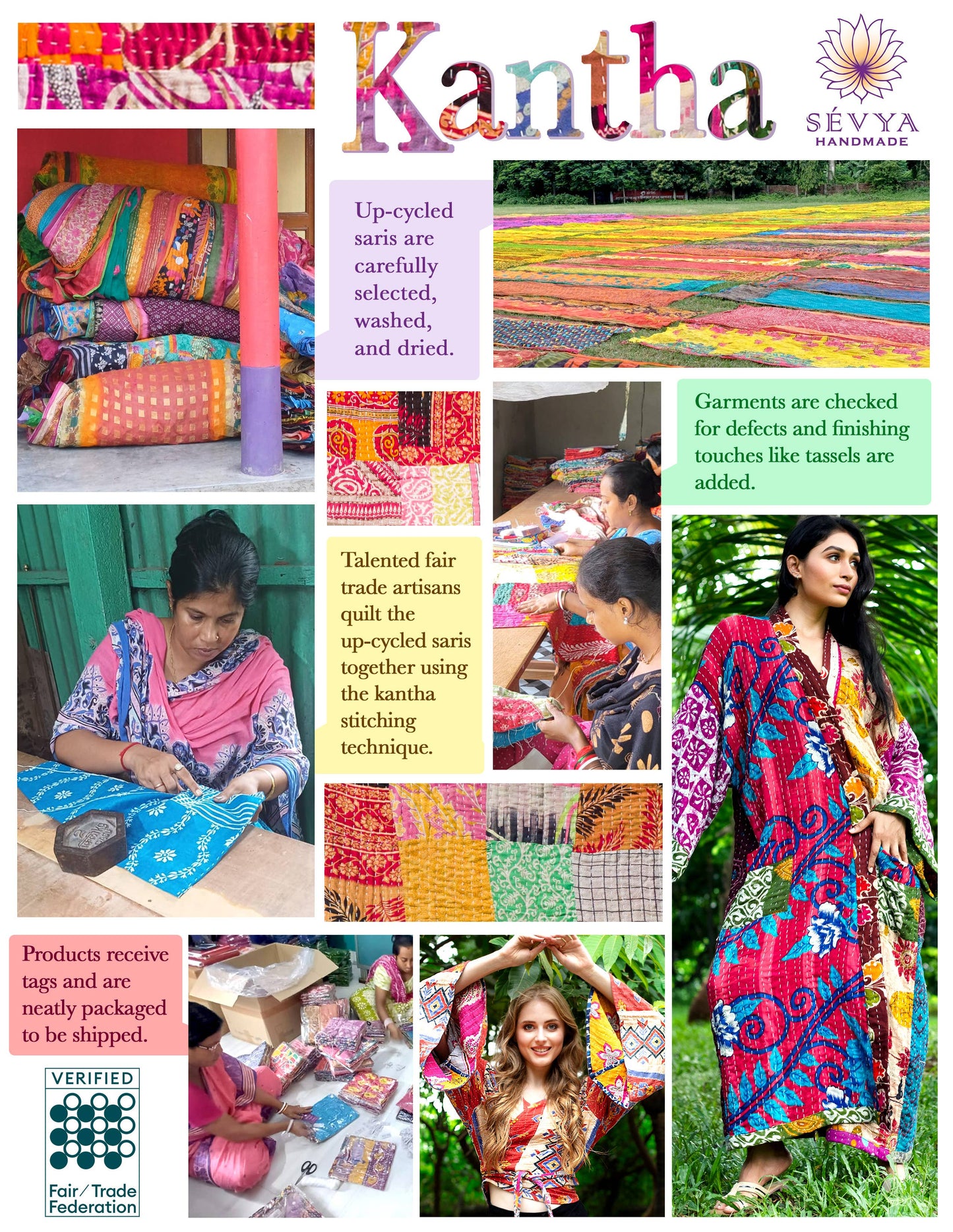 Reversible Kantha Pants