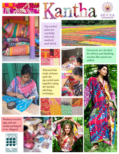 Reversible Kantha Pants