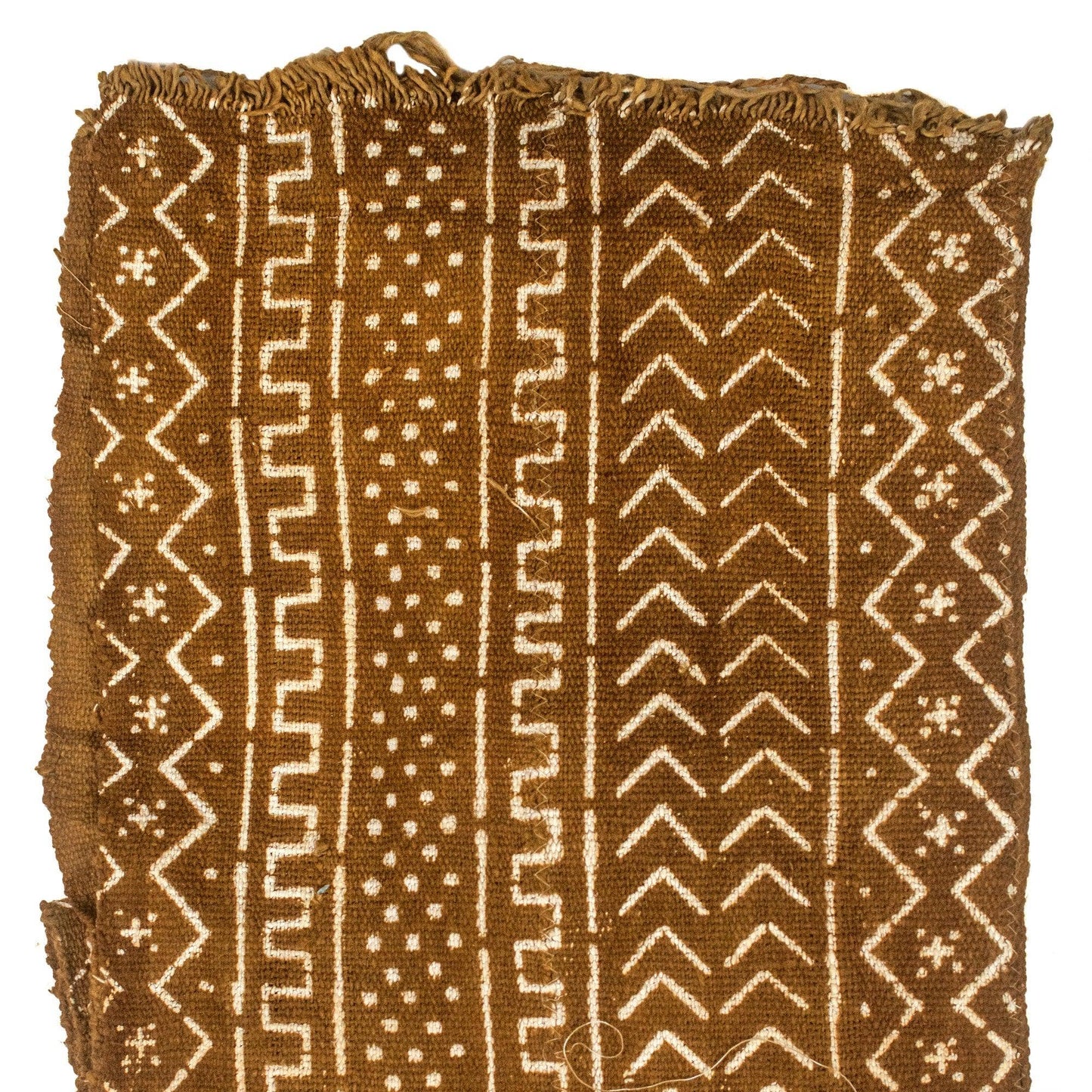 Caramel Brown Bogolan Mali Mud Cloth (Troungoumbe Design)