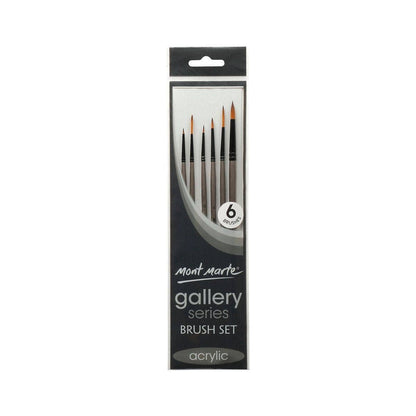 Gallery Series Brush Set Acrylic 4pce