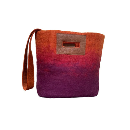 Ombre Felted Wool Tote