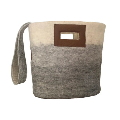 Ombre Felted Wool Tote