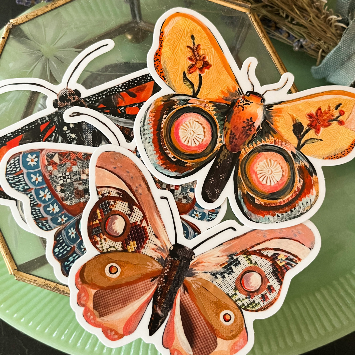 Boho Butterfly Sticker, Nature Inspired sticker, Moth