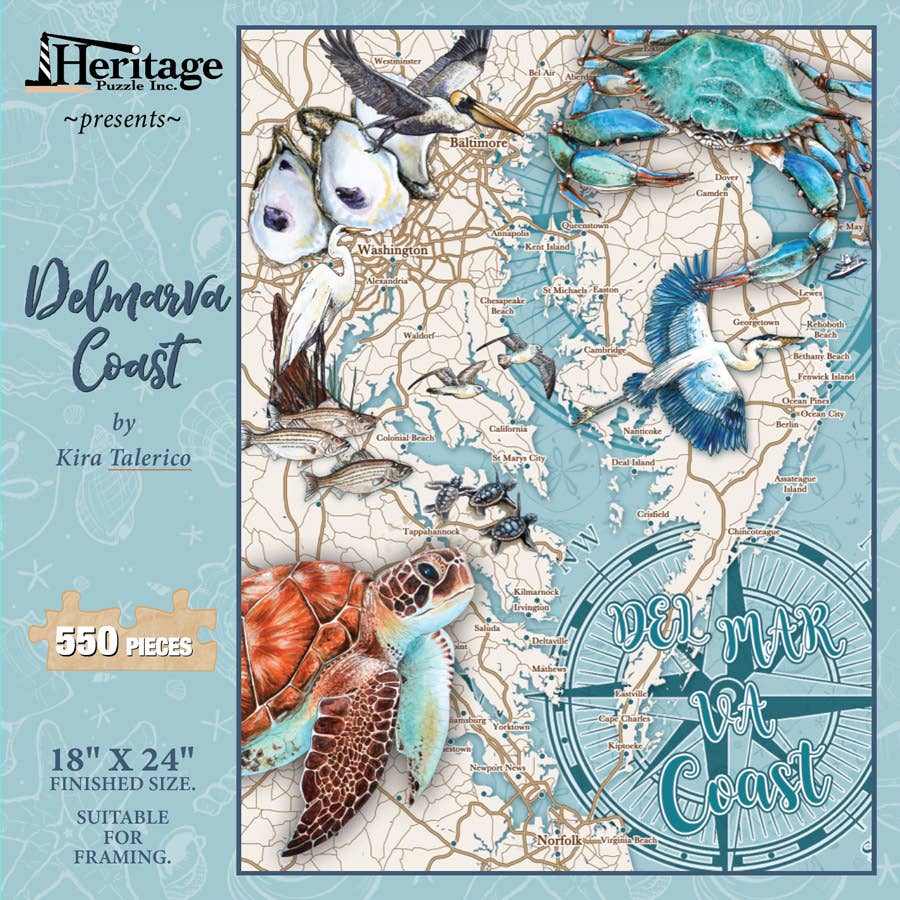 Delmarva Coast 550 Piece Puzzle