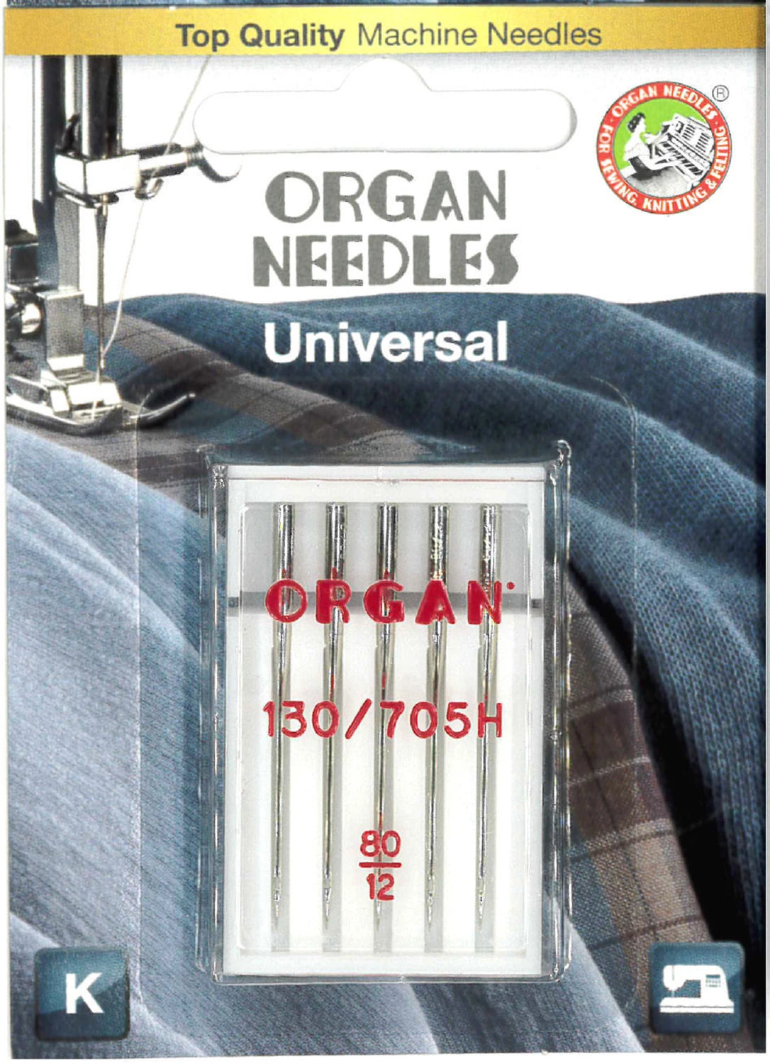 Organ Machine Needles - Universal (80/12)