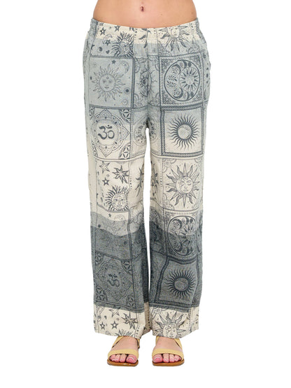 Pants Celestial Sun Moon Print