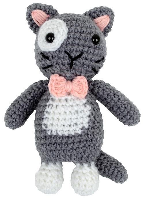 Crochet Kit - Gray Cat