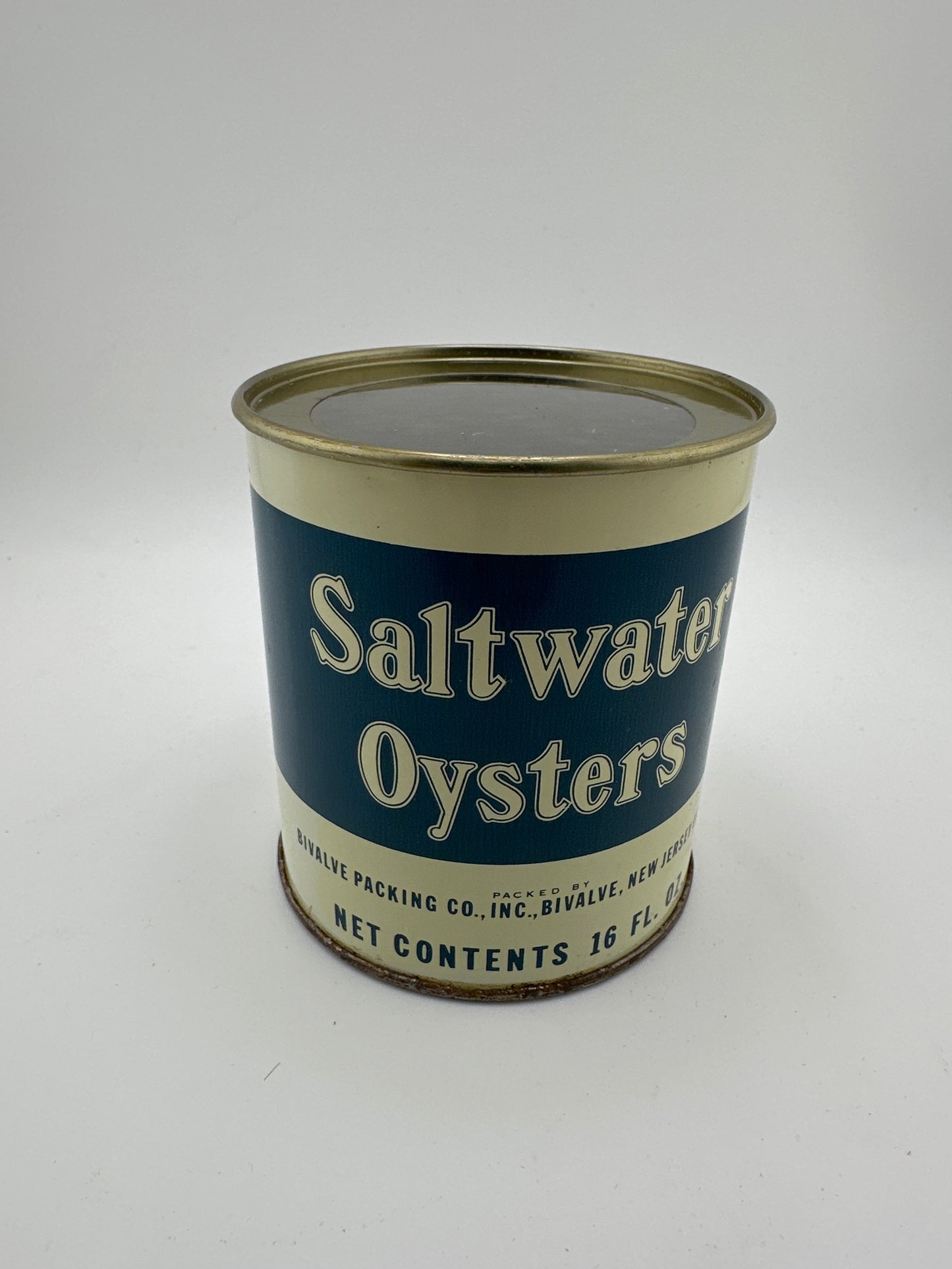 Vintage Saltwater Oysters Tin