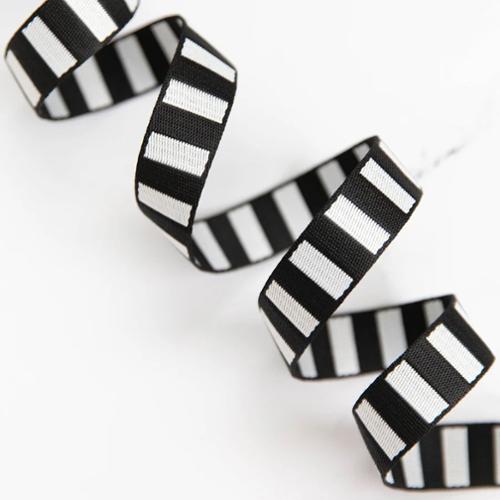 1 Bold Stripe Web Black/White