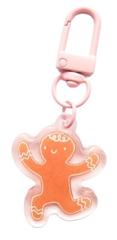 Zipper Glitter Charm Gingerbred