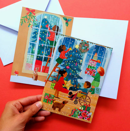 A Christmas Party Advent calendar card - ACC 099