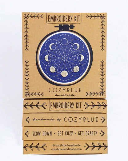 Lunar blossom embroidery kit