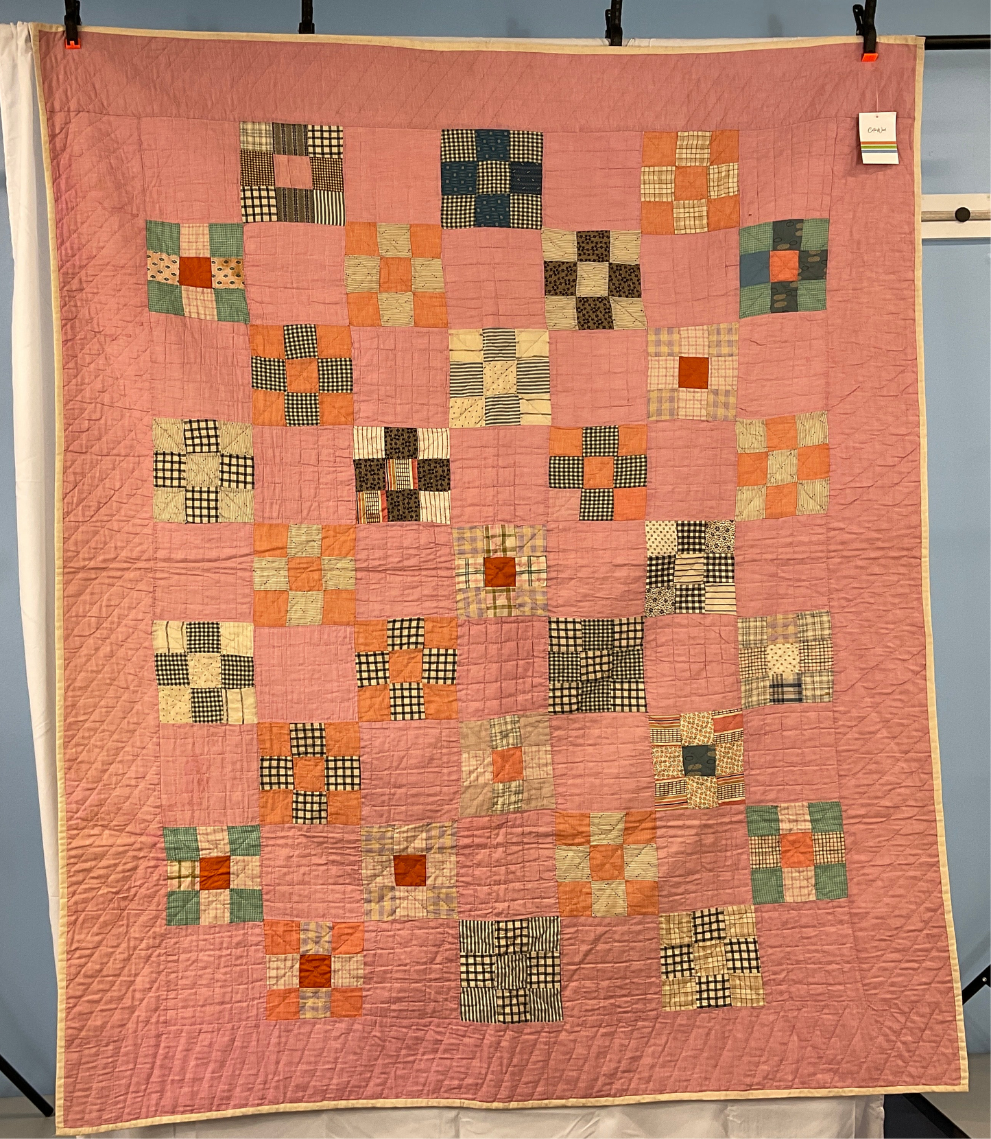 Nine Patch Vintage Chambray Quilt