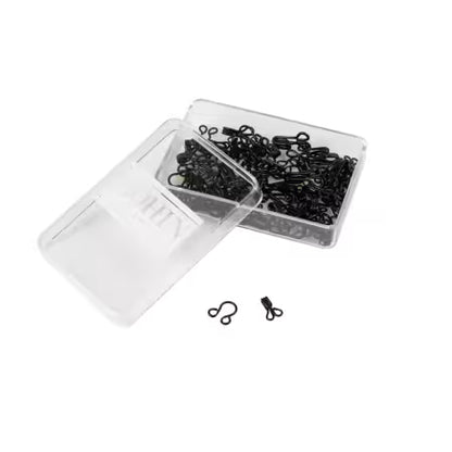 Hooks Eyes & Loops Black Size 1