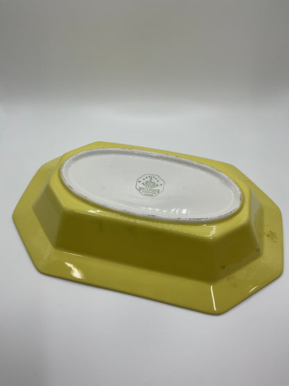 Vintage Interface Independence Ironstone Yellow Platter- Japan