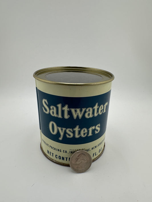 Vintage Saltwater Oysters Tin