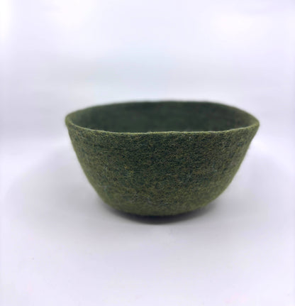 Felt Bowl-Large | Wool Knitting Bowl | Catch-all Home Decor