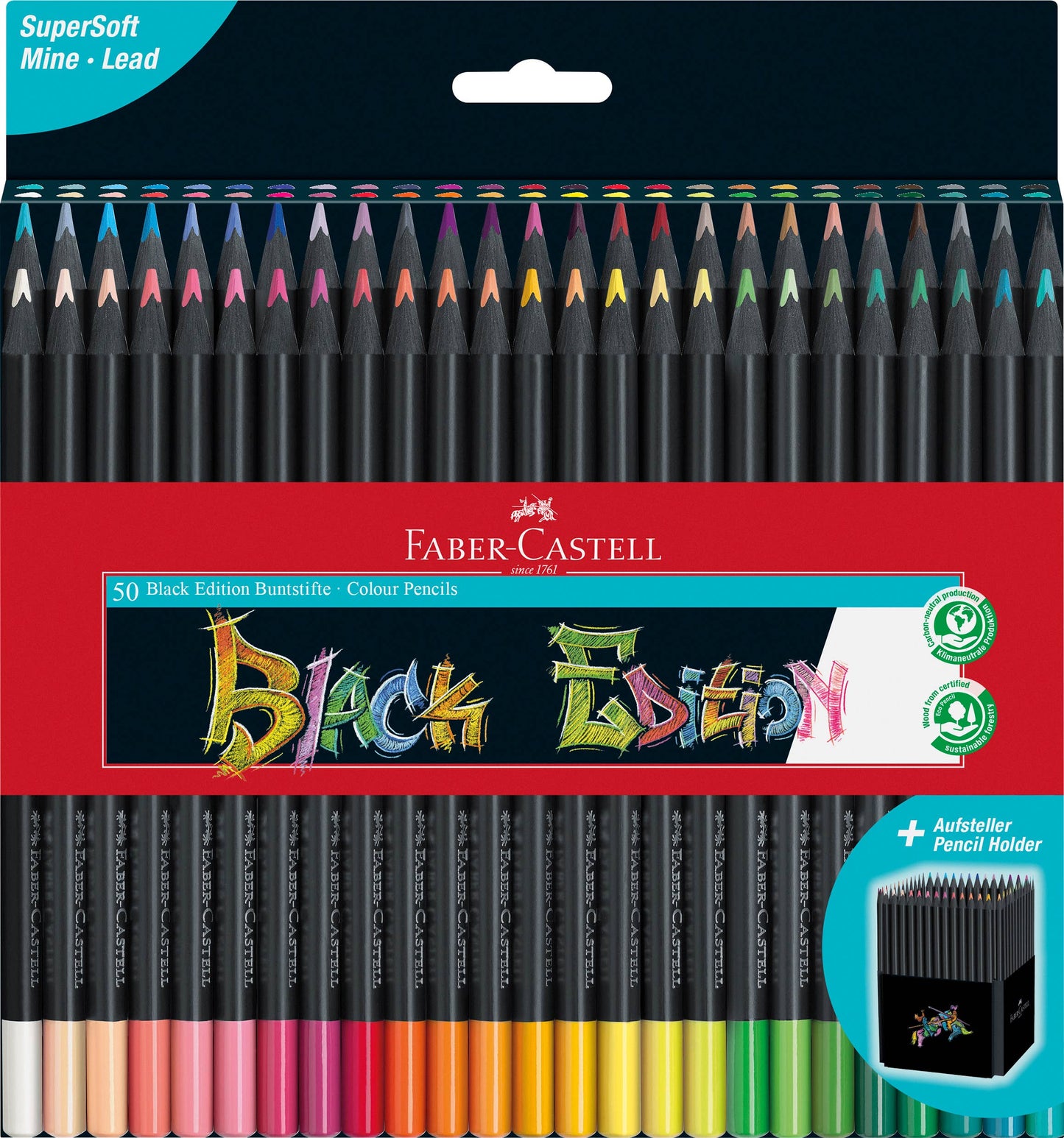 Faber-Castell Black Edition Colored Pencils and Markers