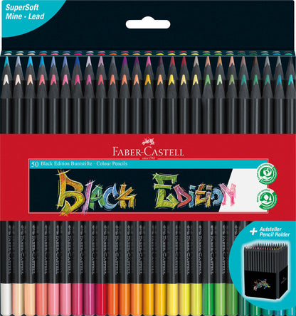 Faber-Castell Black Edition Colored Pencils and Markers