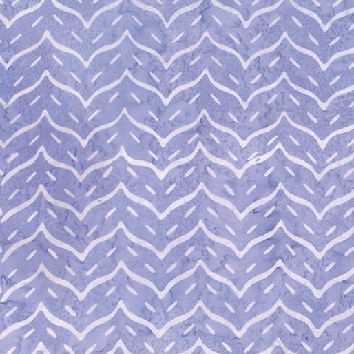 Chevron Wave Lavender Batik