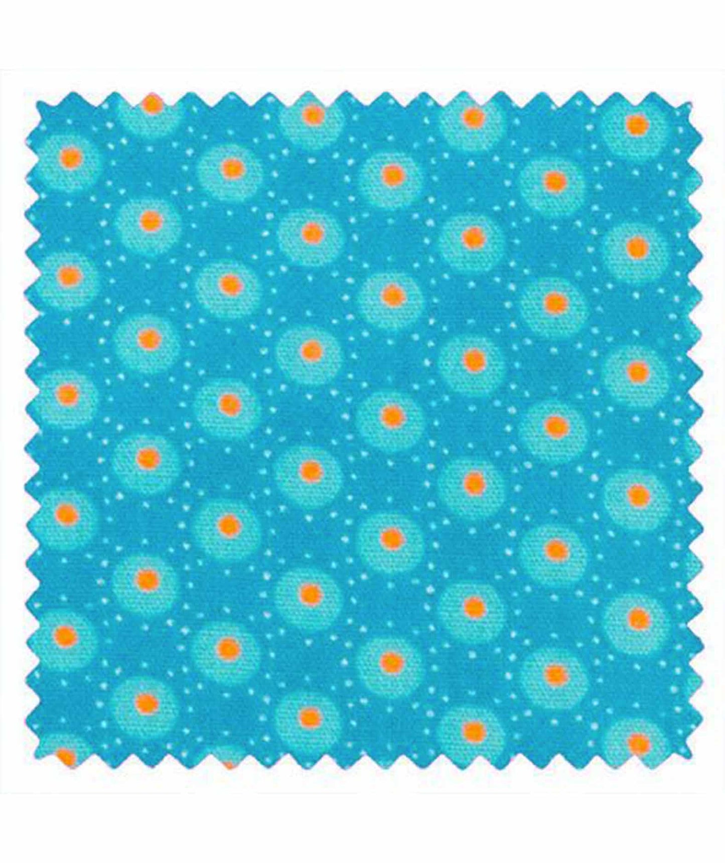 Bubble printed cotton bright blue