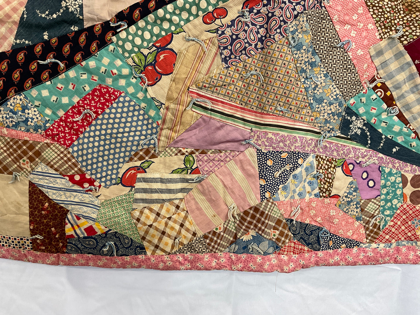 Antique Crazy Crib Quilt