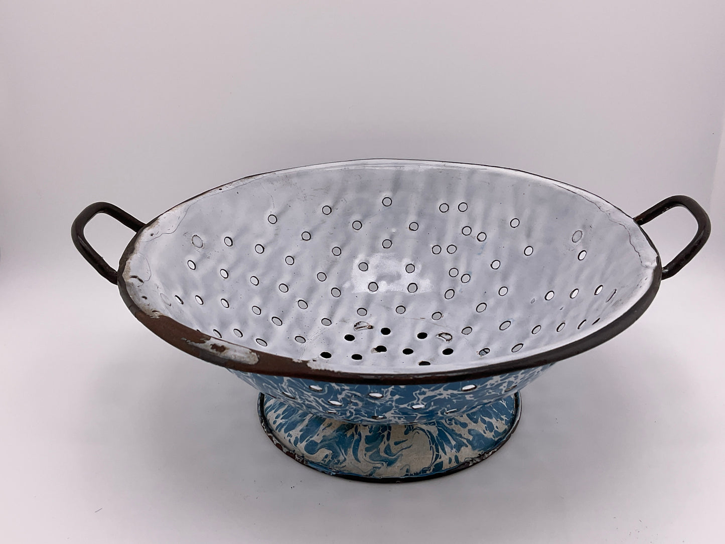 Vintage enamelware colander