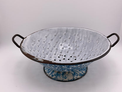 Vintage enamelware colander