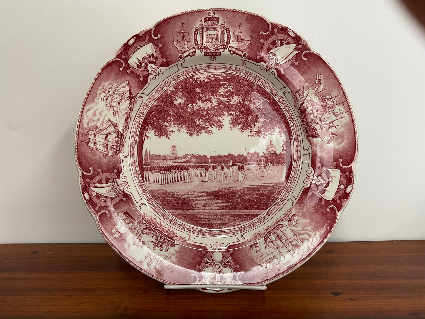 Wedgewood U.S. Naval Academy Plate-Rose