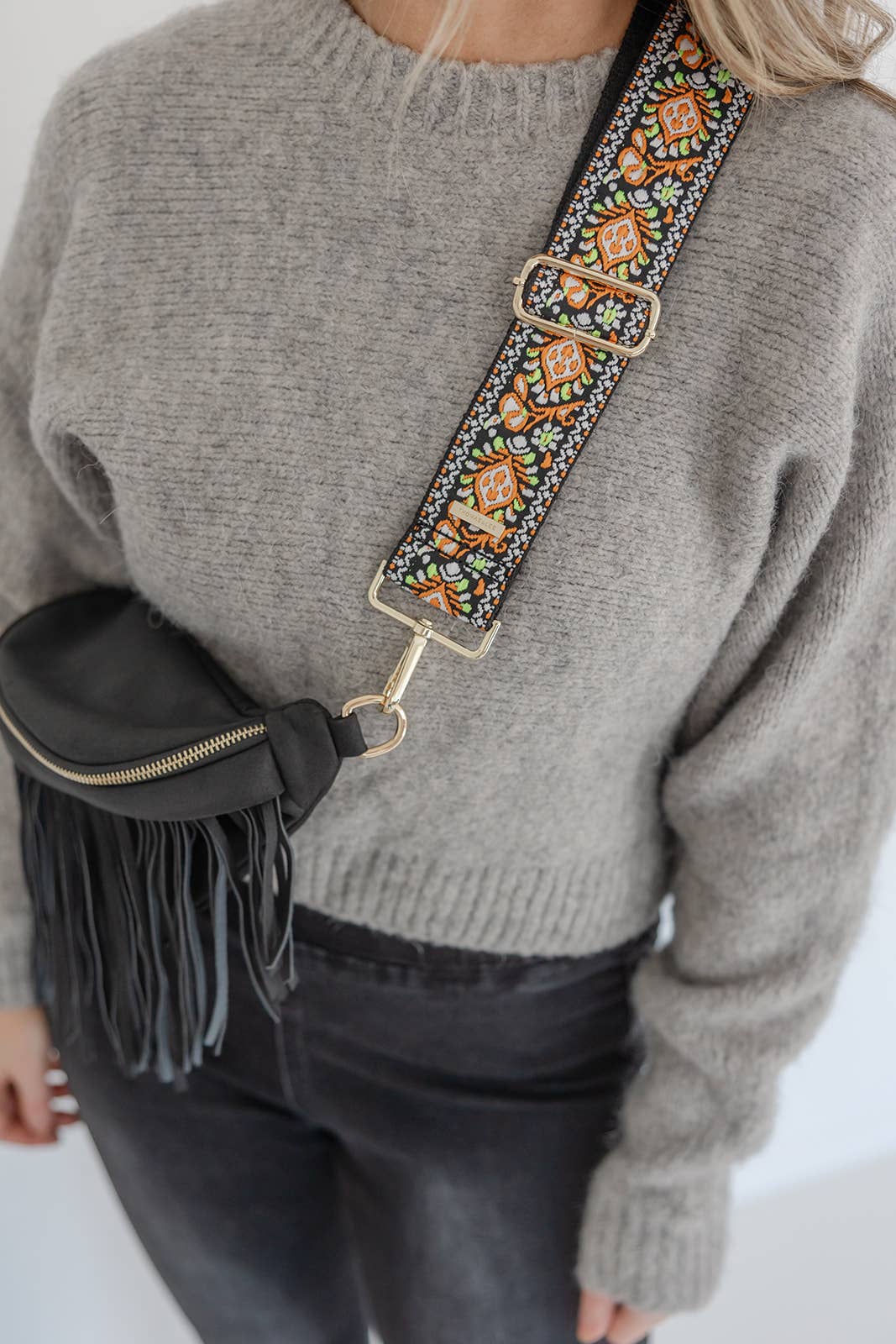 Premium Boho Embroidered Guitar Bag Straps - 10 Colors